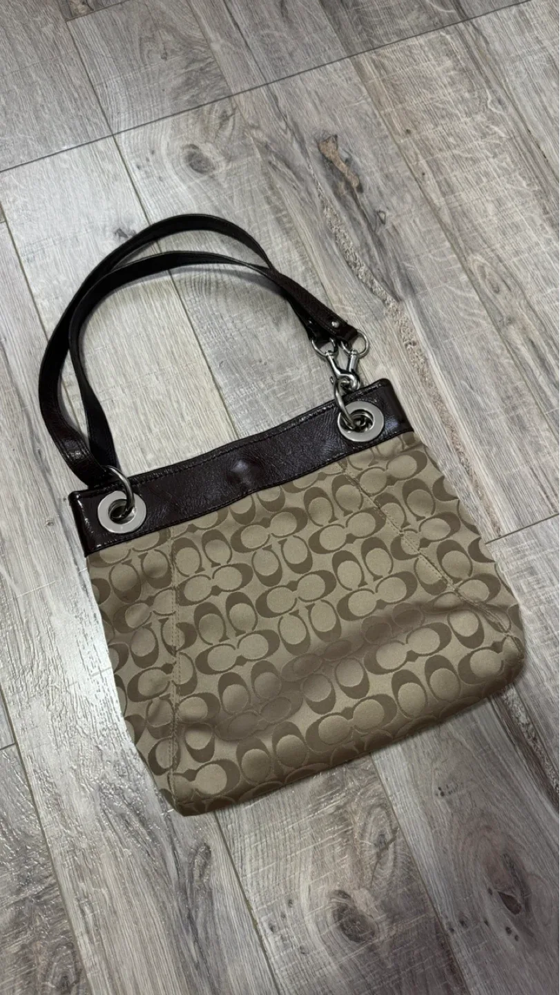 Coach Signature Print Handbag image indicator(3)