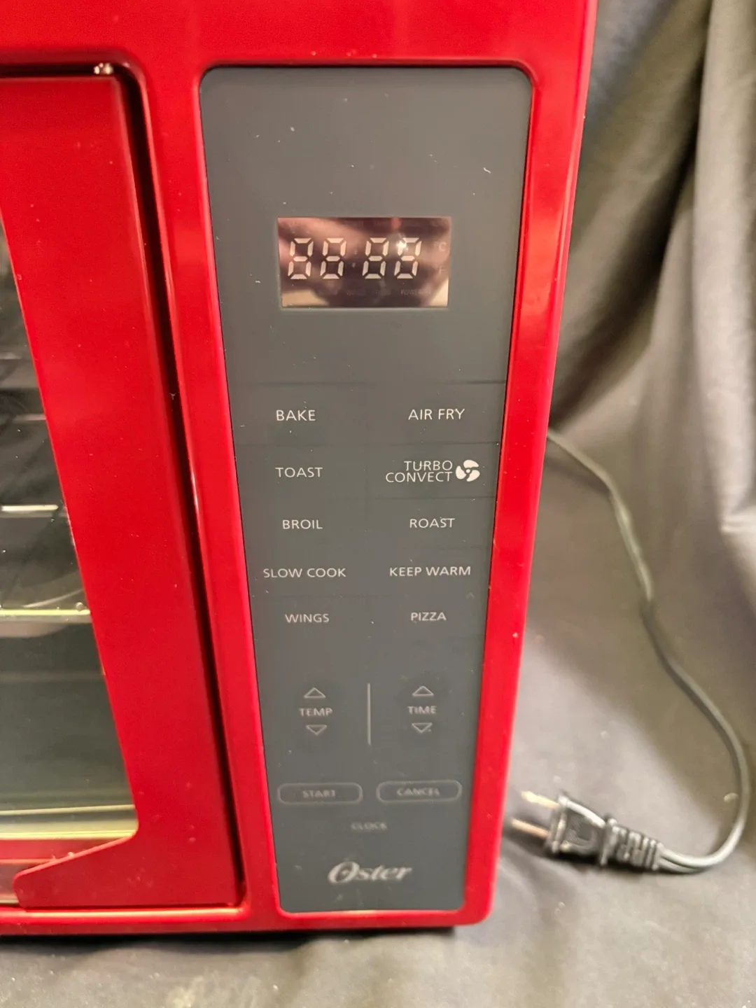 #clearout Oster Red Toaster Oven with Air Fry image indicator(4)