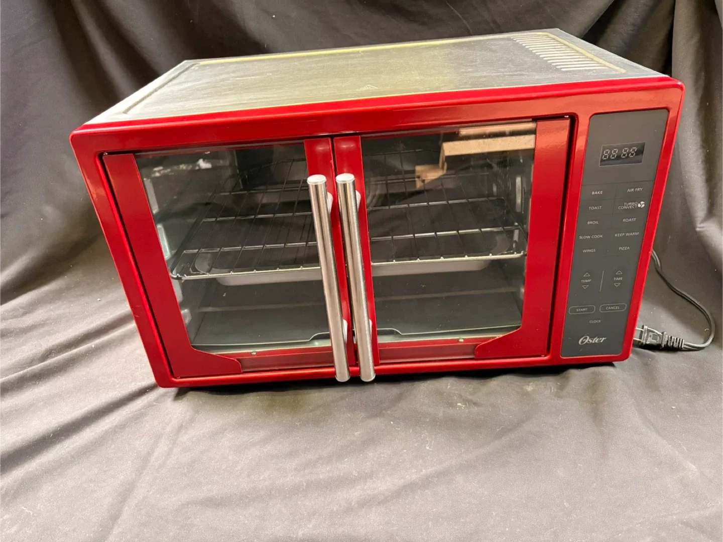 #clearout Oster Red Toaster Oven with Air Fry