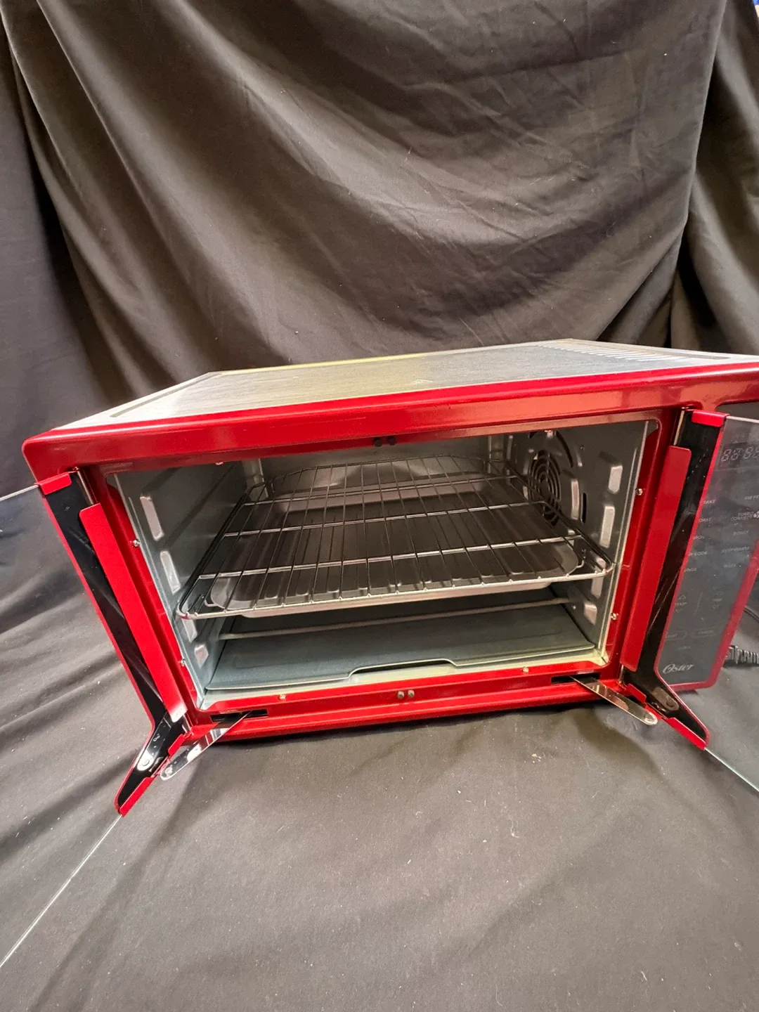 #clearout Oster Red Toaster Oven with Air Fry image indicator(7)