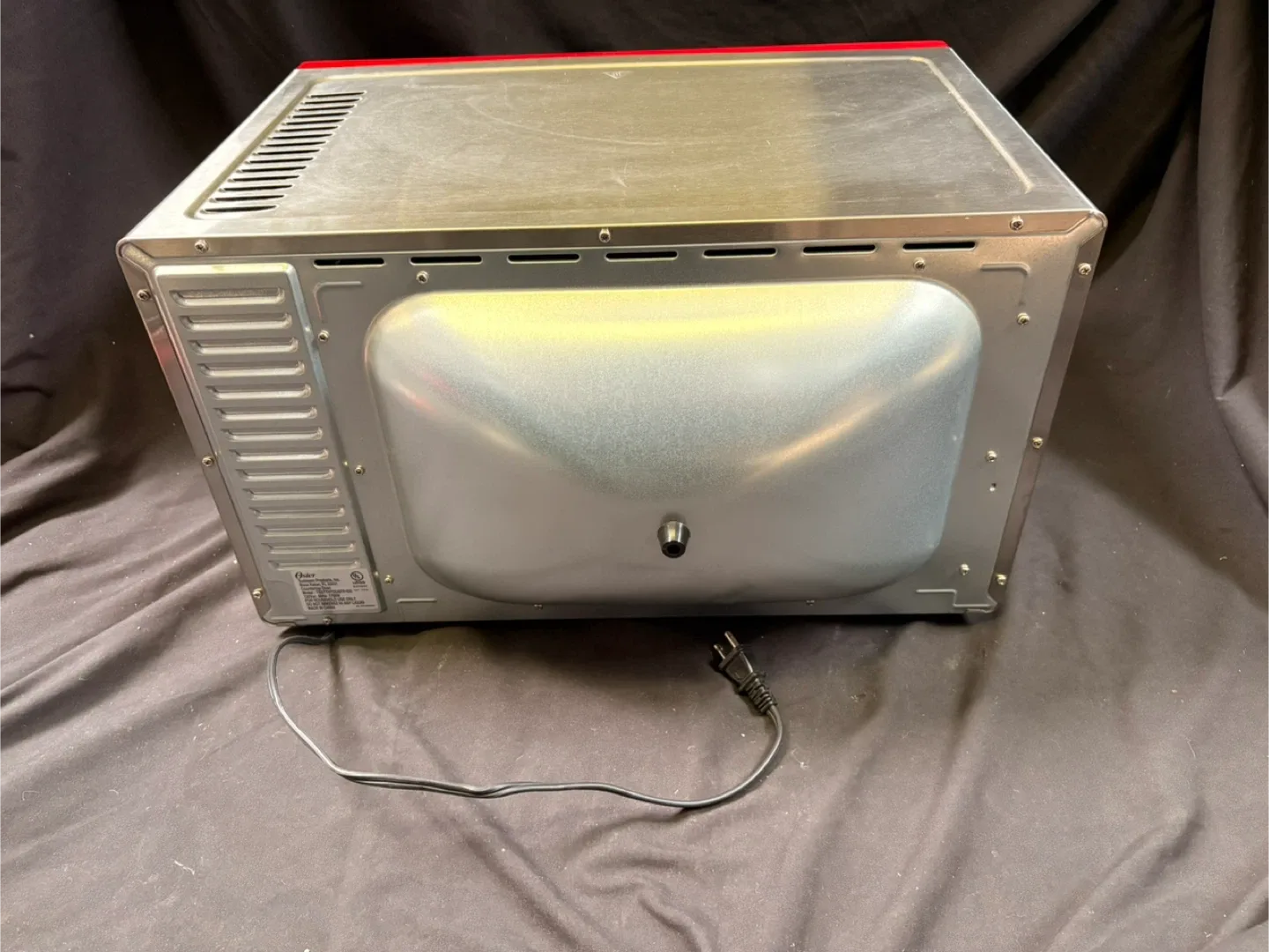 #clearout Oster Red Toaster Oven with Air Fry image indicator(8)