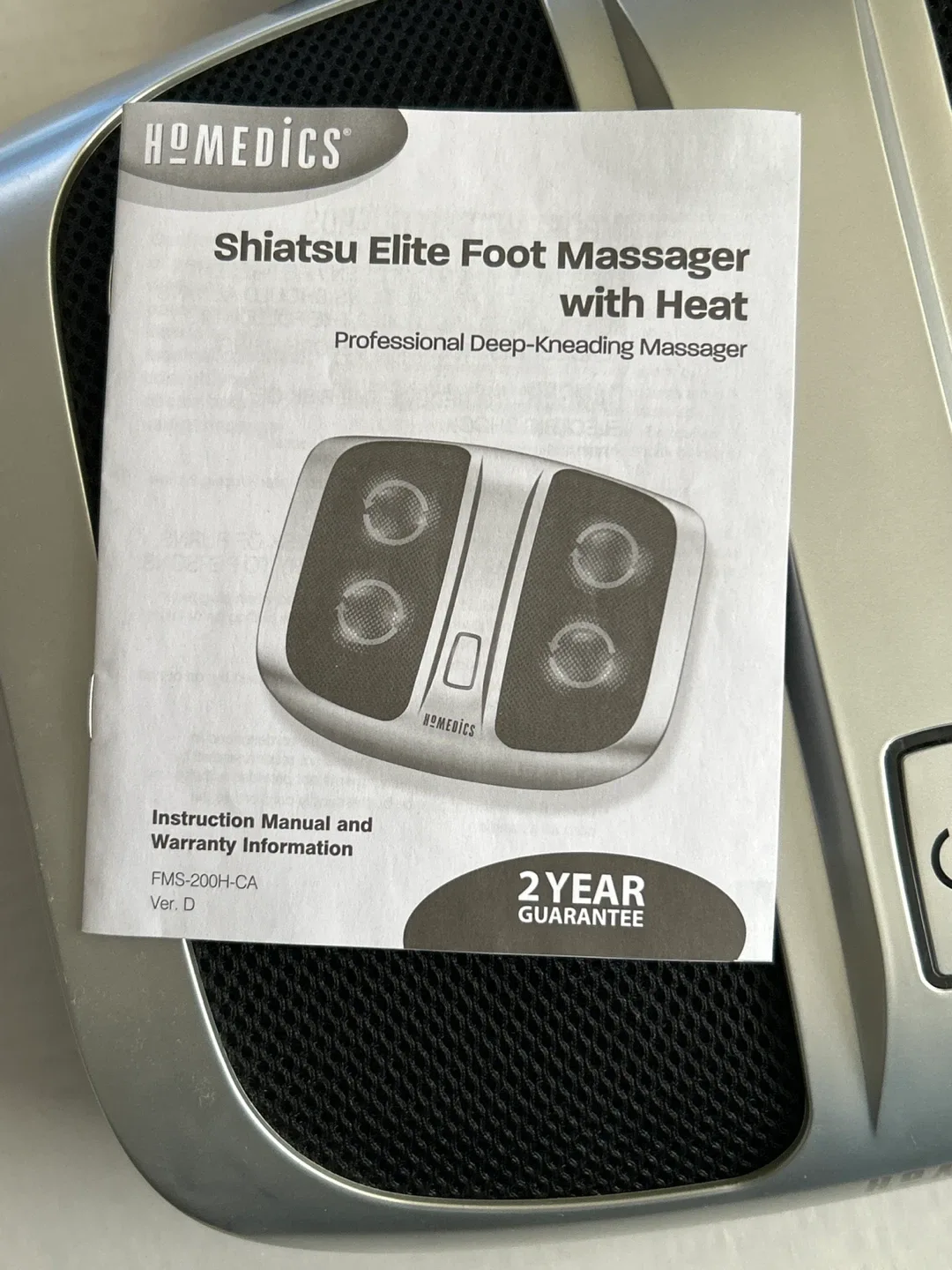 #Cleanout Homedics Shiatsu Elite Foot Massager with Heat image indicator(6)