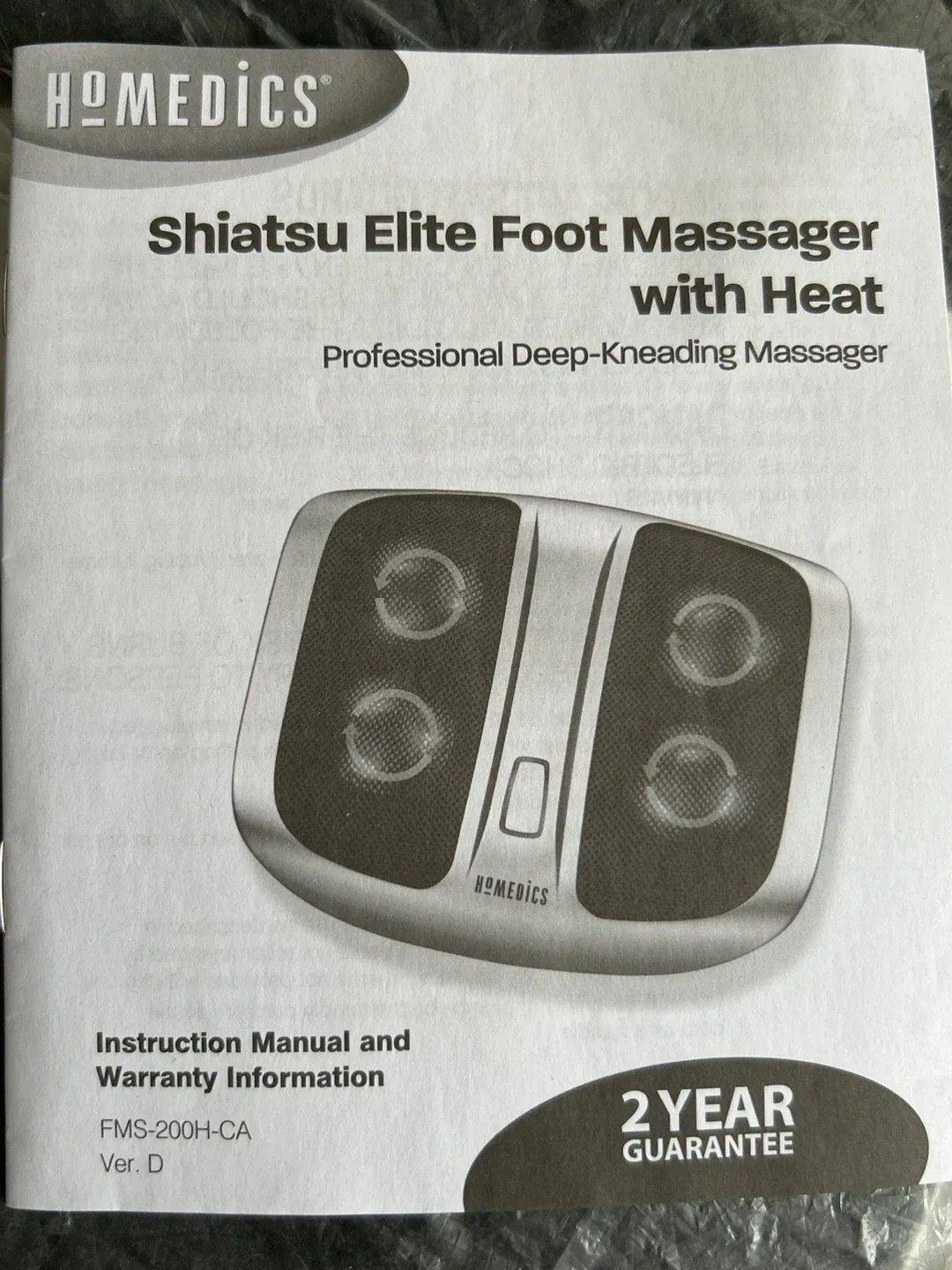 #Cleanout Homedics Shiatsu Elite Foot Massager with Heat image indicator(7)