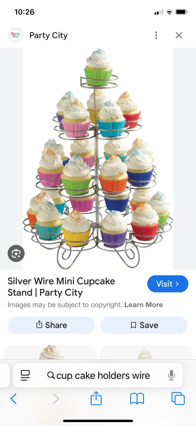 Three Tier Heavy  Metal Cupcake Tree Holder•Display
