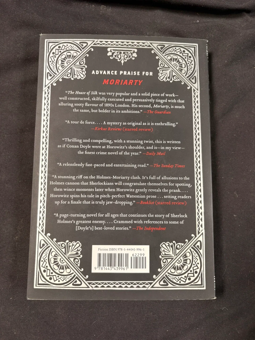 #cleanout Moriarty by Anthony Horowitz image indicator(2)