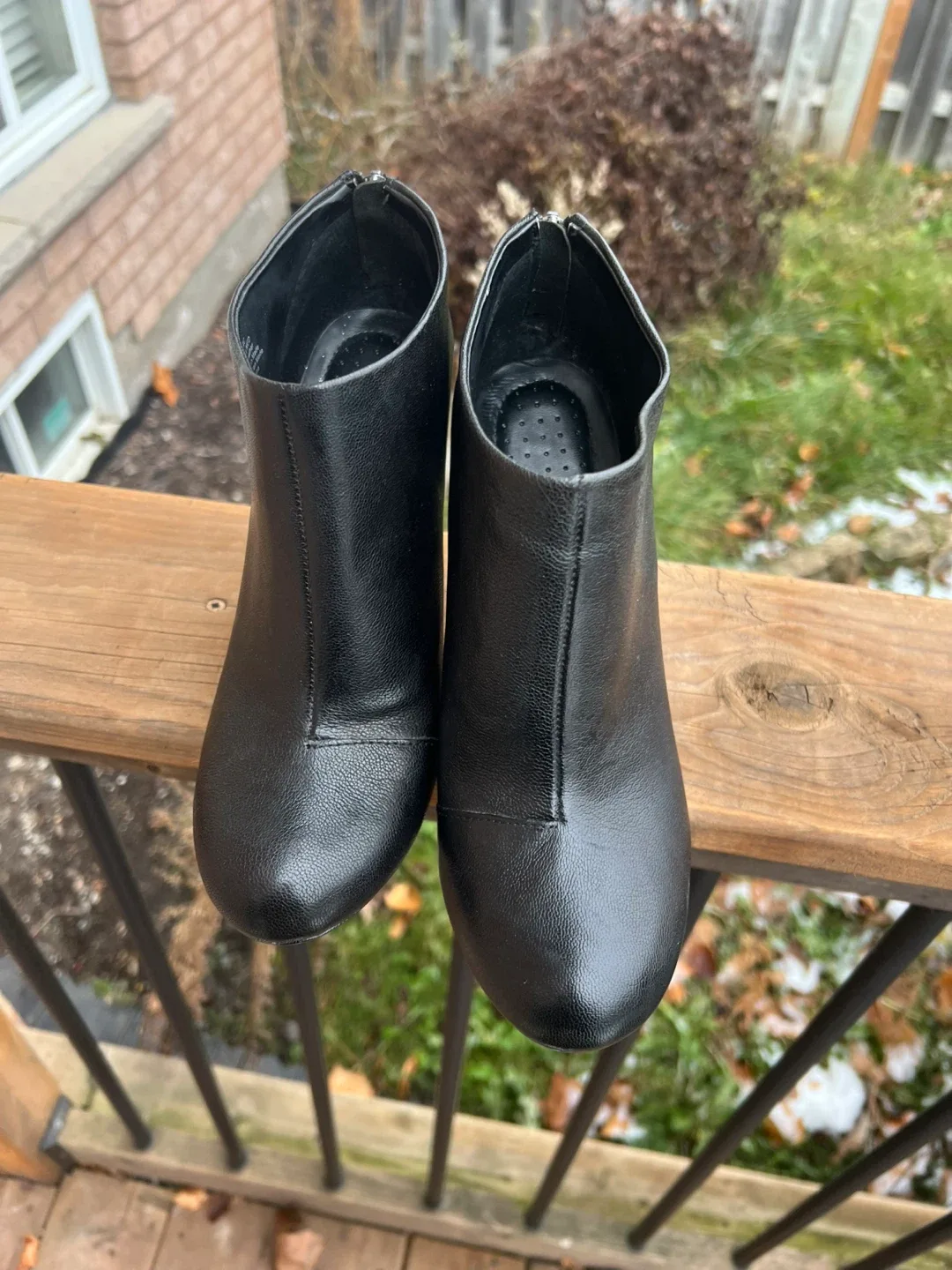 Black Leather Booties - Size 7.5 image indicator(2)