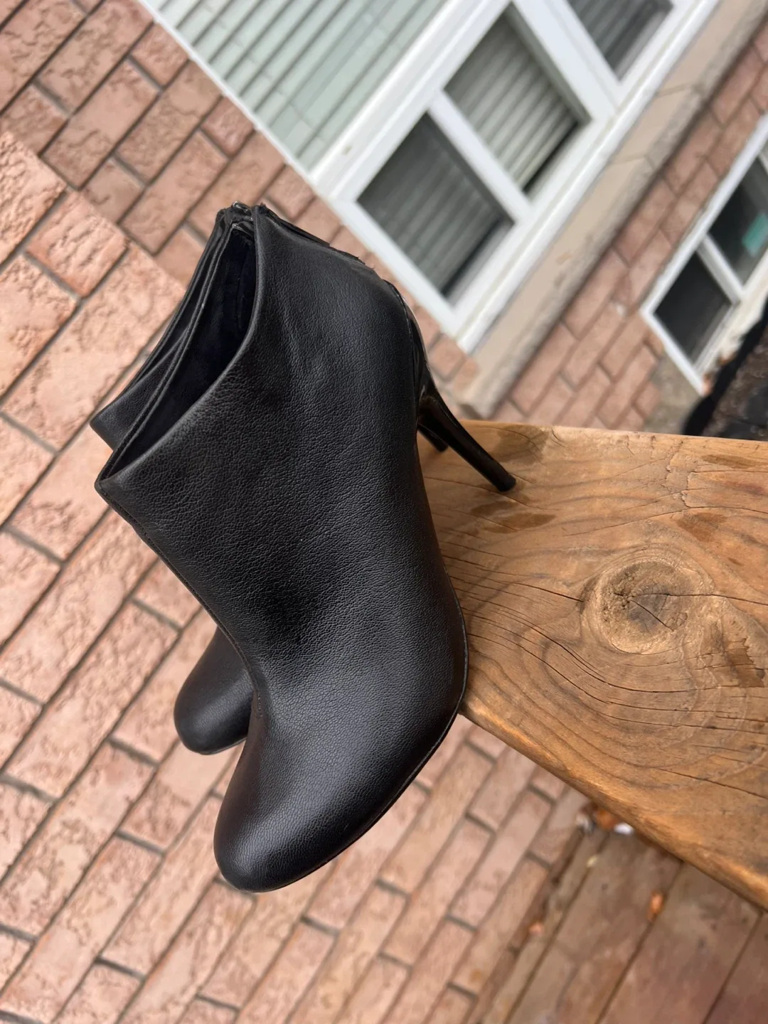Black Leather Booties - Size 7.5 image indicator(3)