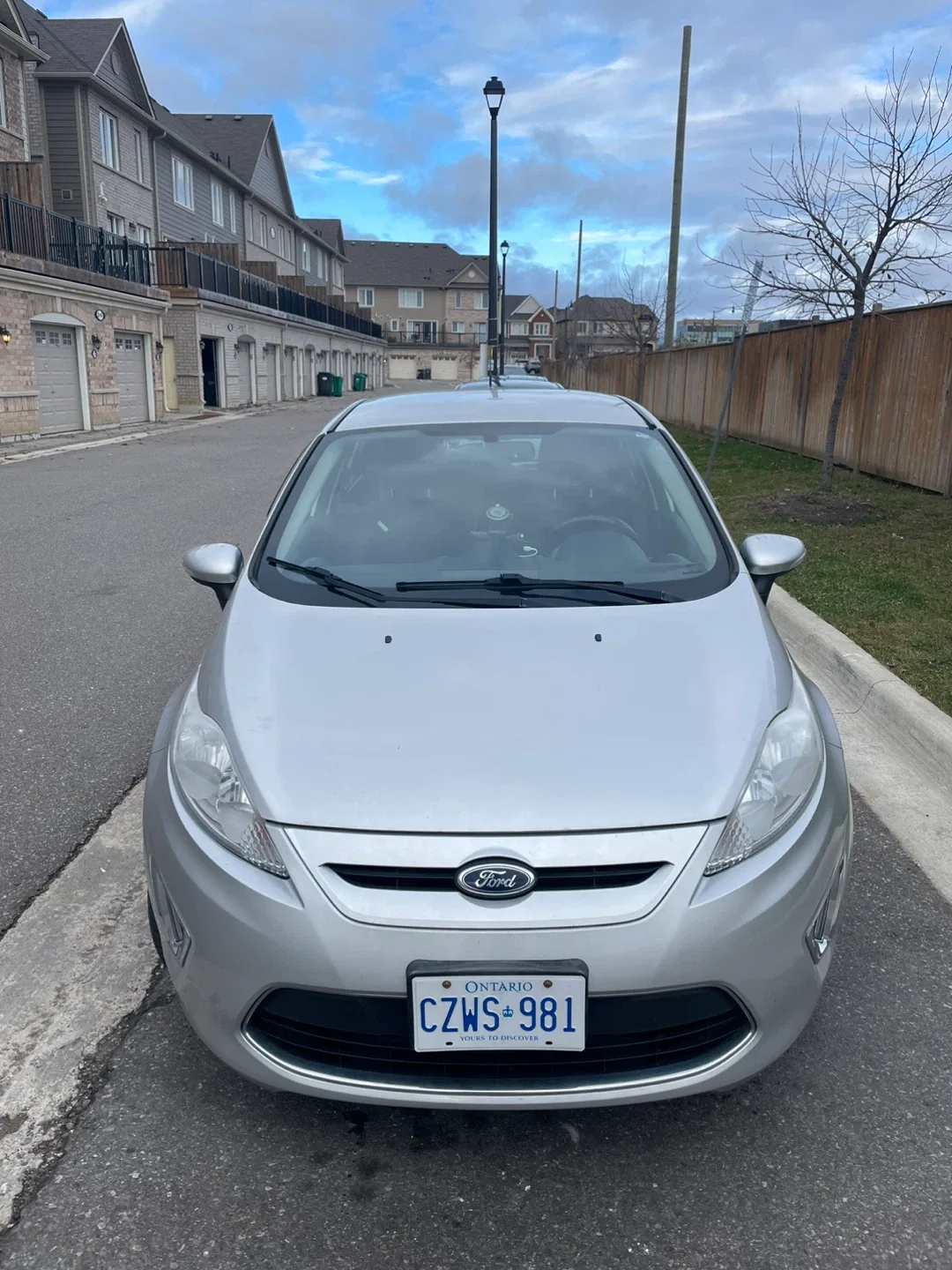 Silver Ford Fiesta Hatchback 2012