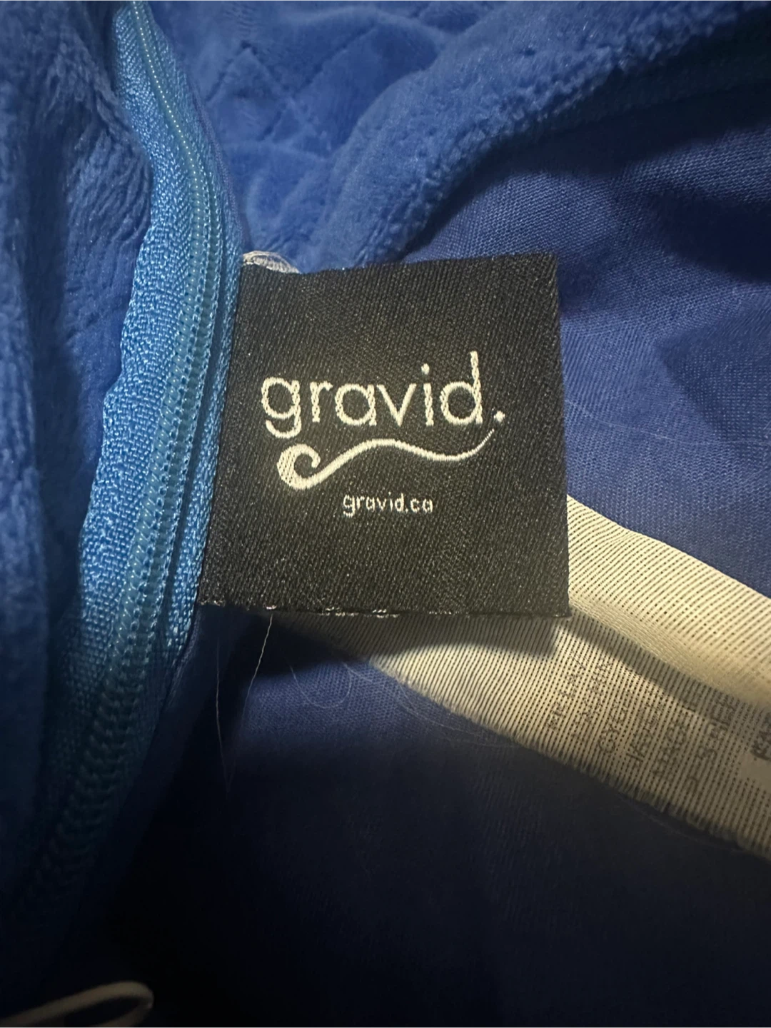 Gravid Weighted Blanket - Twin Size, Grey with blue cover - photo 2