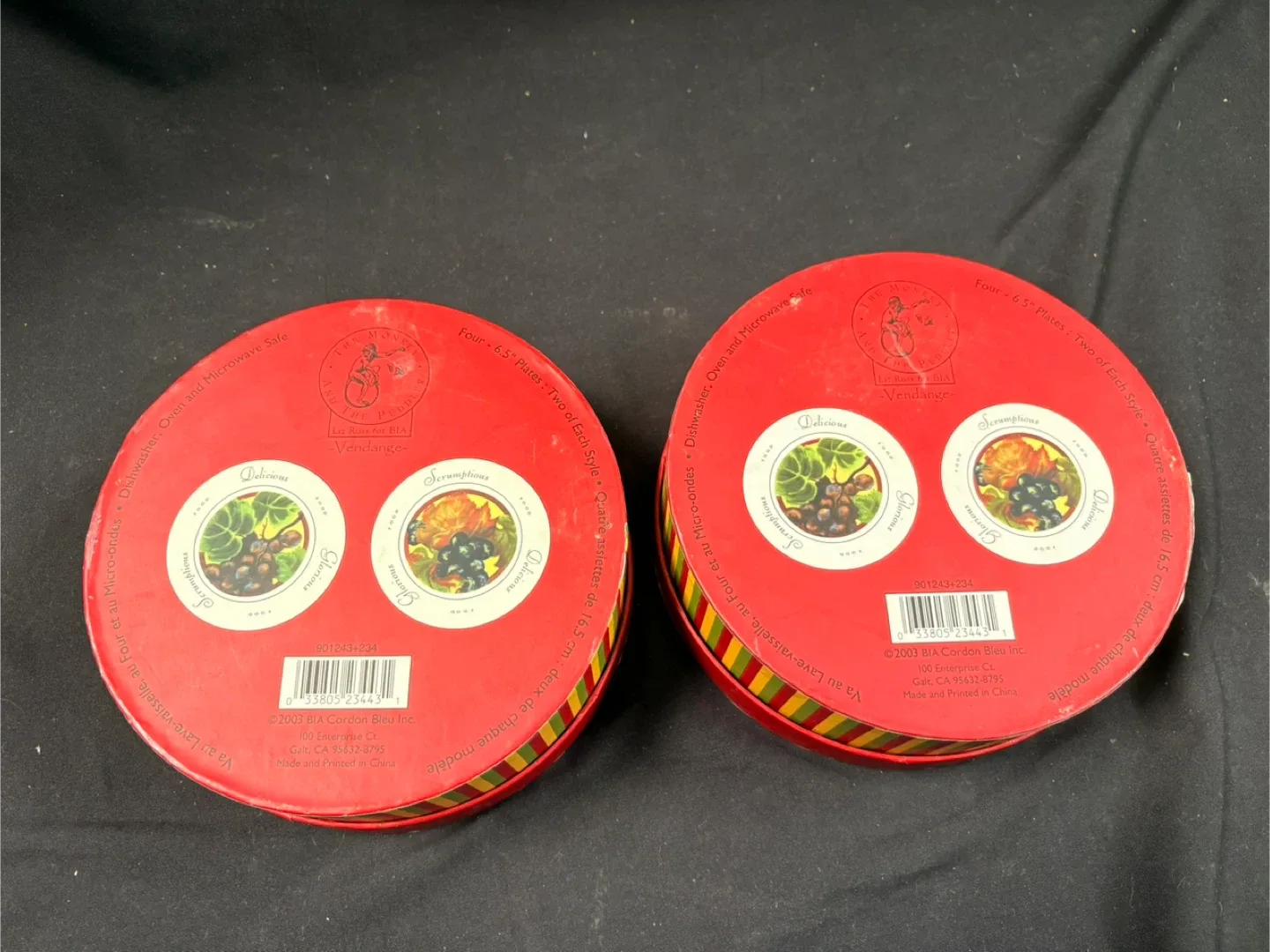 #clearout Vintage BIA Cordon Bleu Plates w/ Boxes image indicator(4)