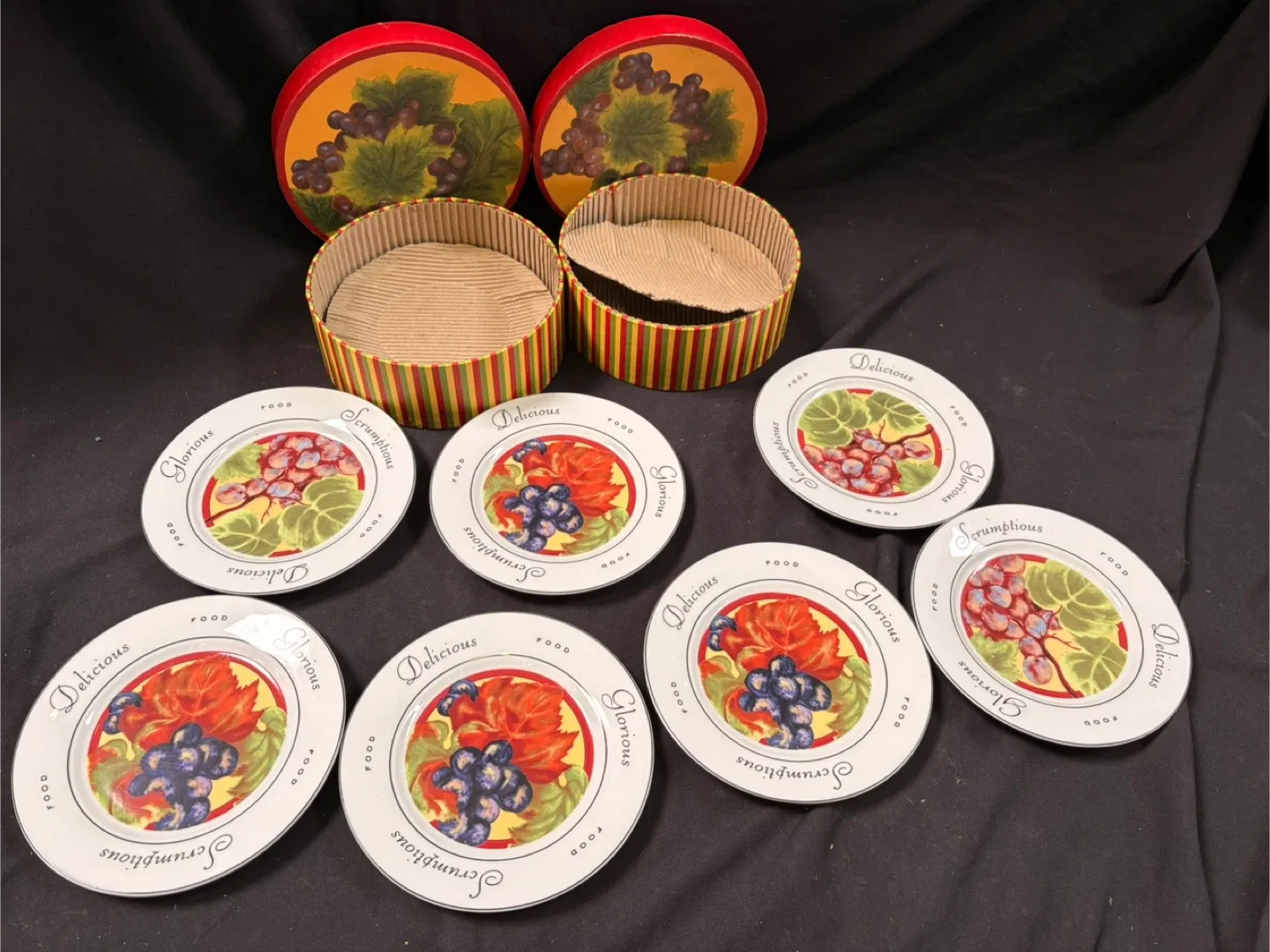 #clearout Vintage BIA Cordon Bleu Plates w/ Boxes image indicator(5)