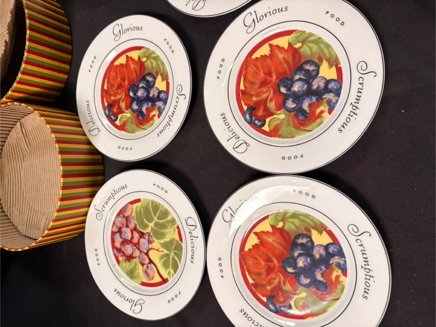 #clearout Vintage BIA Cordon Bleu Plates w/ Boxes image indicator(6)