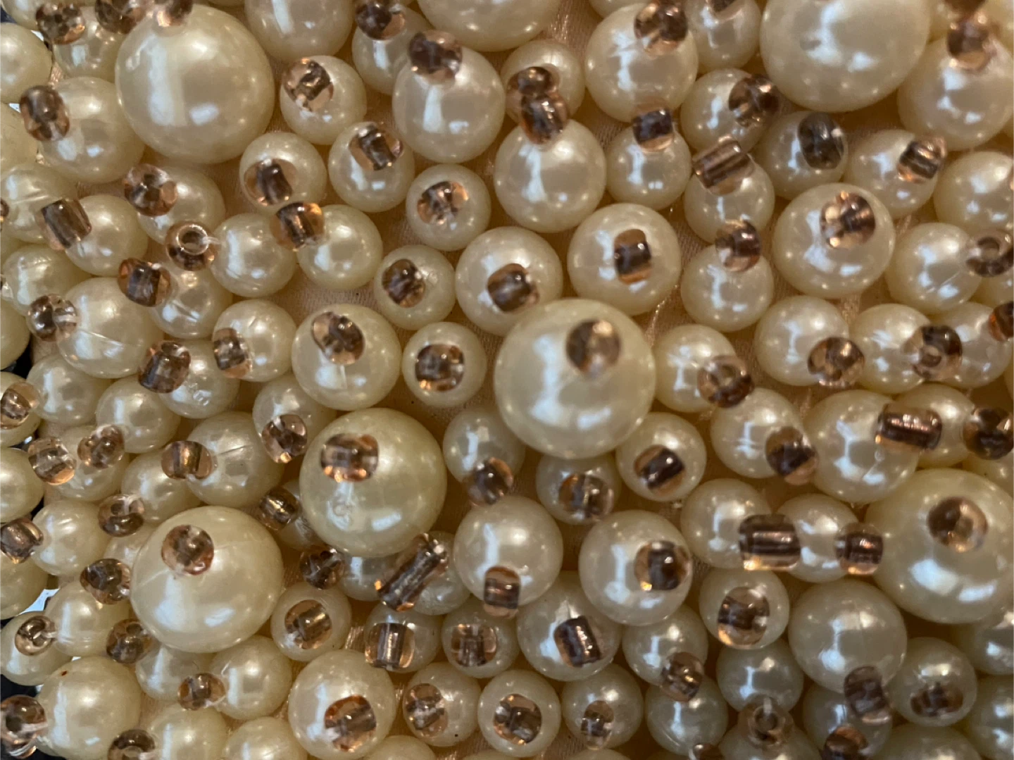 Frank Usher beaded pearl evening bag - photo 3