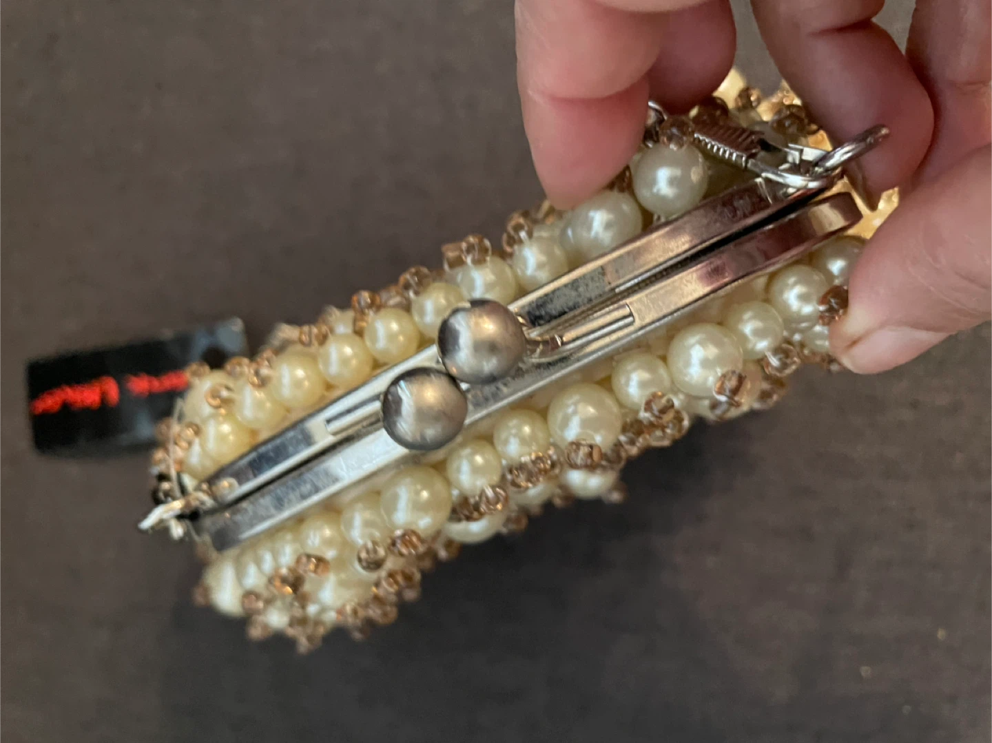 Frank Usher beaded pearl evening bag - photo 5