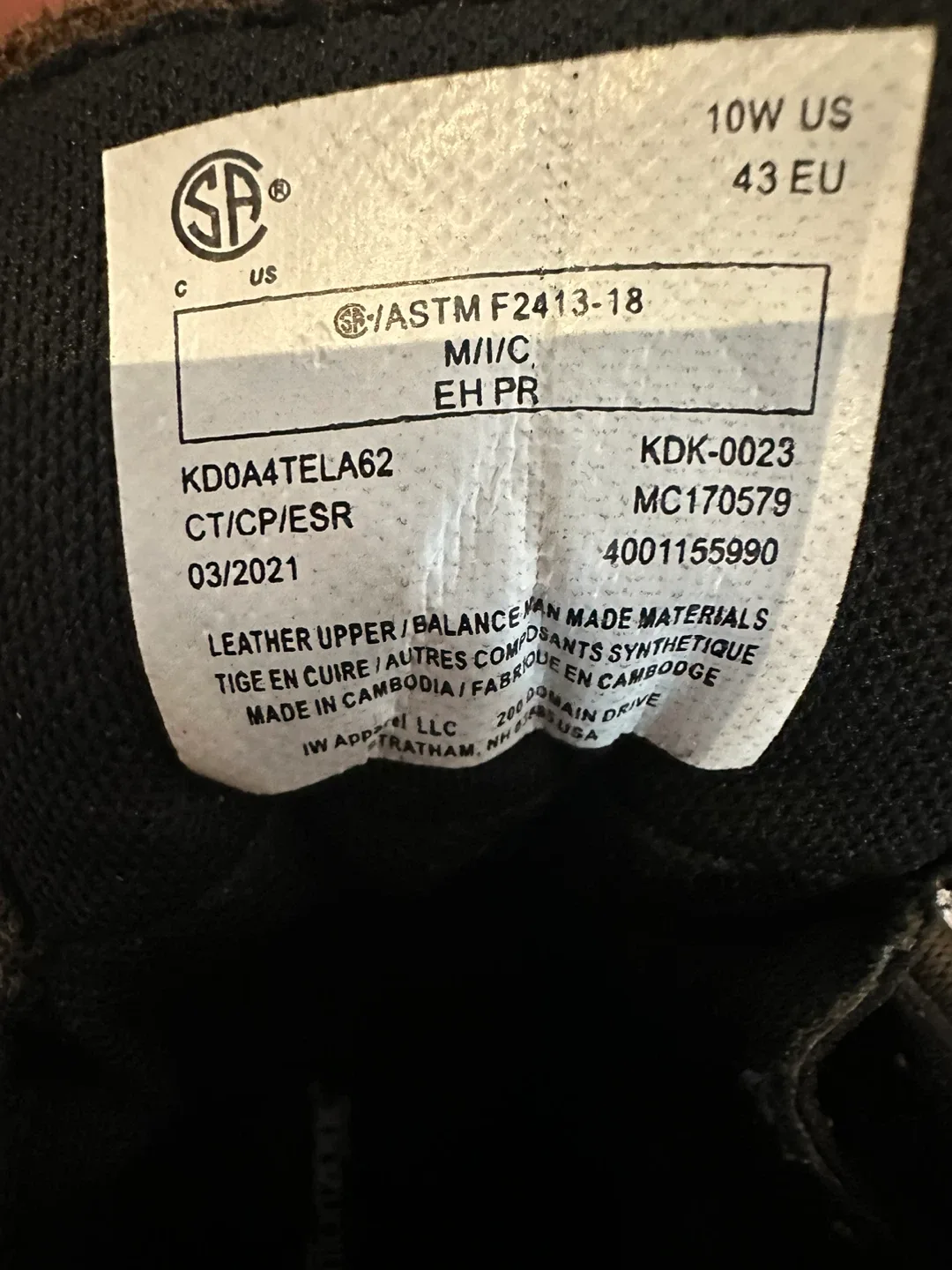 Kodiak Hiking Boots – Vibram Sole – Size 10w Us image indicator(3)