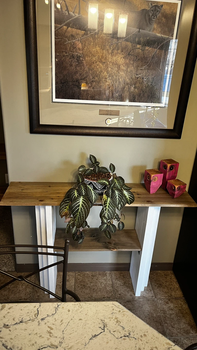 Handmade Wooden Console Table