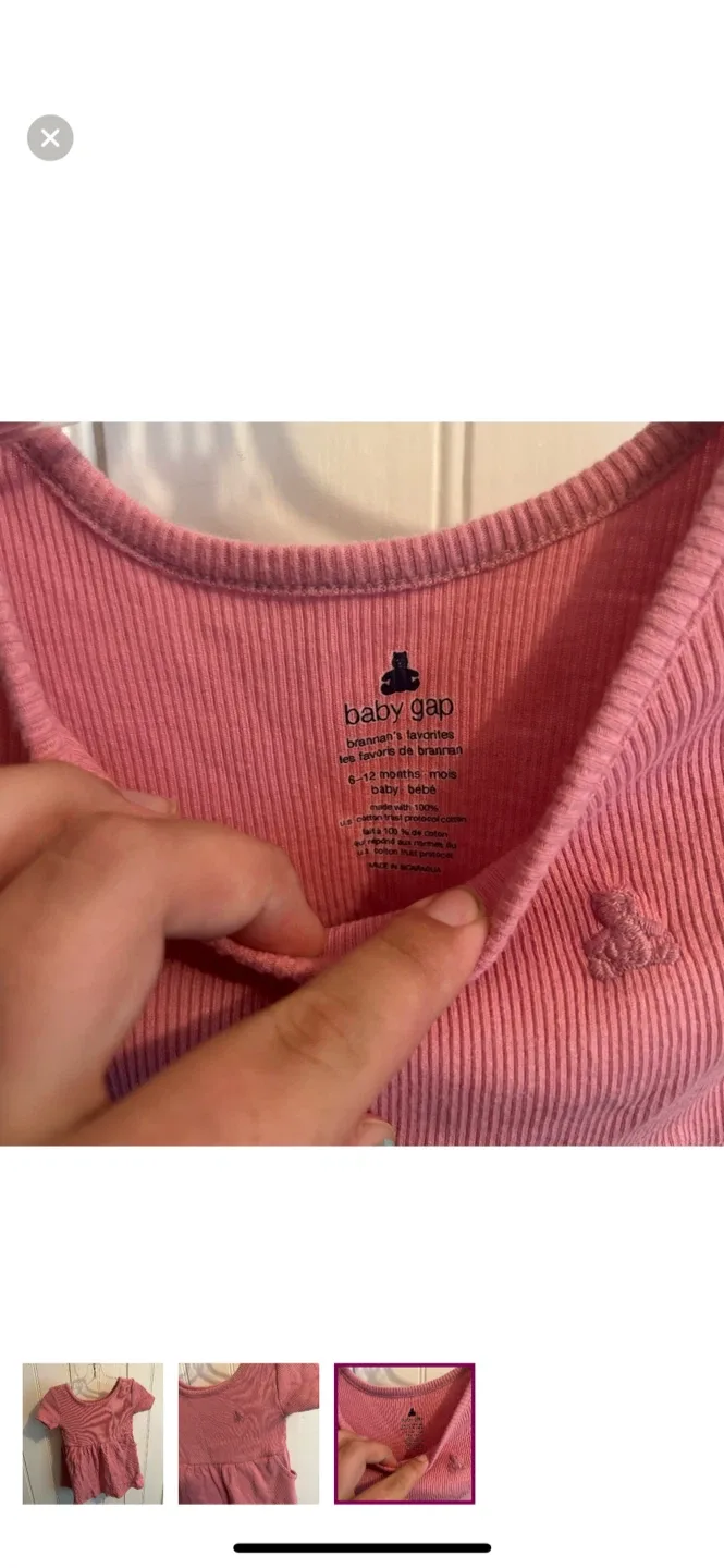 Baby Gap Pink Dress 6-12 Months image indicator(3)