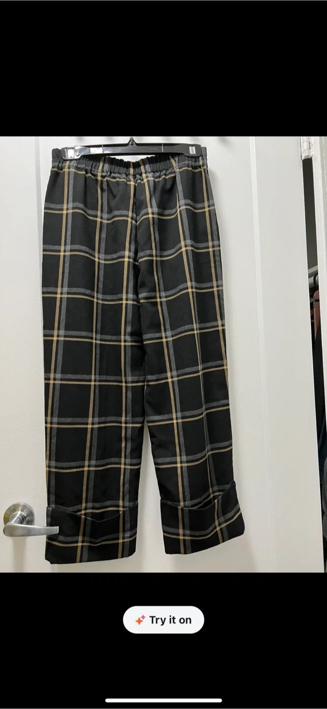 Zara Plaid Pants - Size M