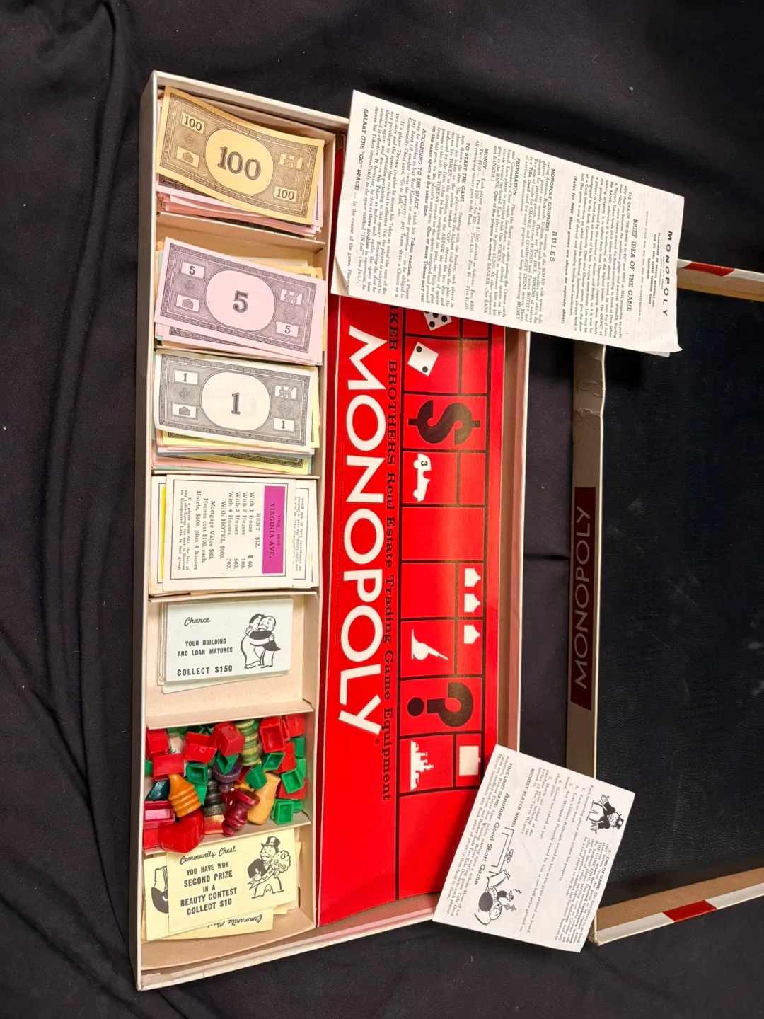 #cleanout Vintage Monopoly Parker Brothers Game image indicator(4)