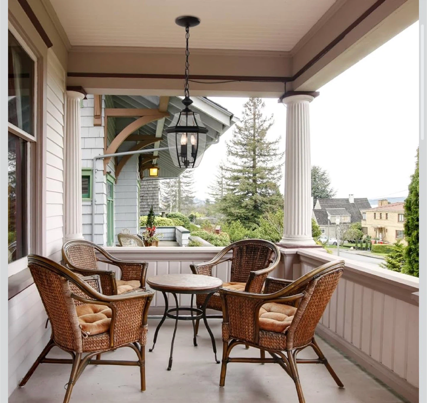 New large 3 light outdoor hanging light - photo 3