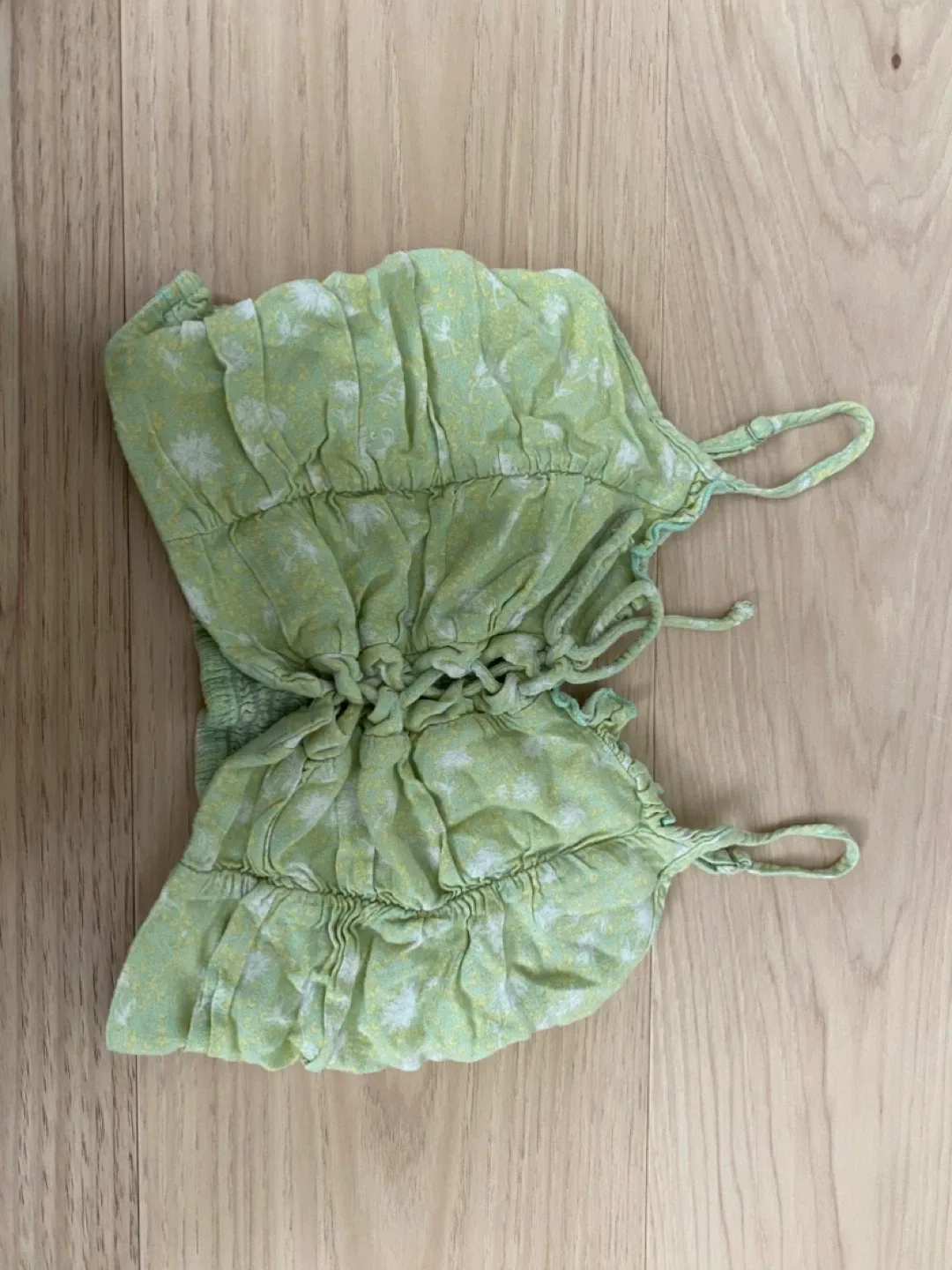 Urban Outfitters Floral Smocked Crop Top