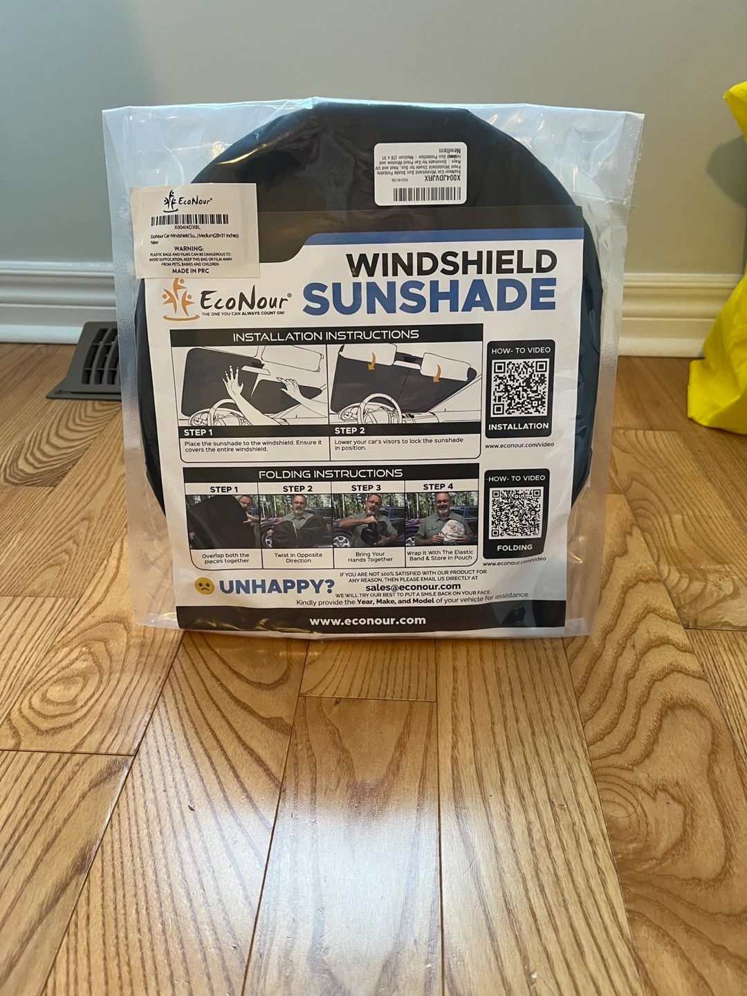 New EcoNour Car Windshield Sunshade - Medium