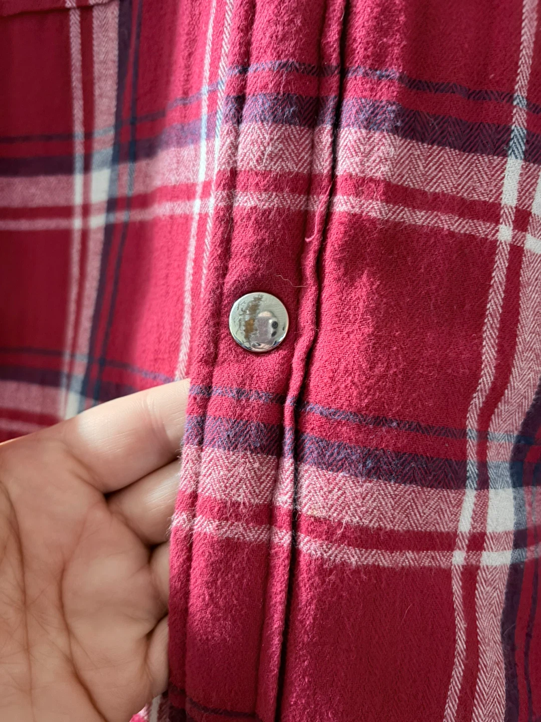 Section Thirty Five Brand :Red Plaid Quilted Shirt Jacket - photo 3