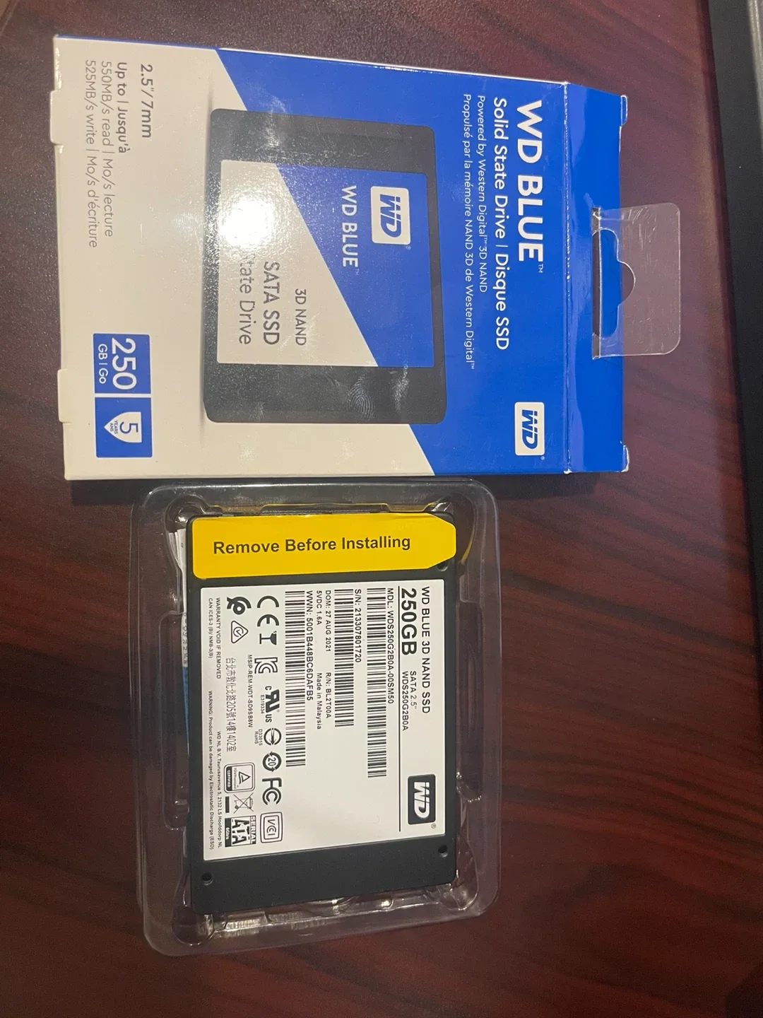 WD Blue 250GB SSD - Like New!