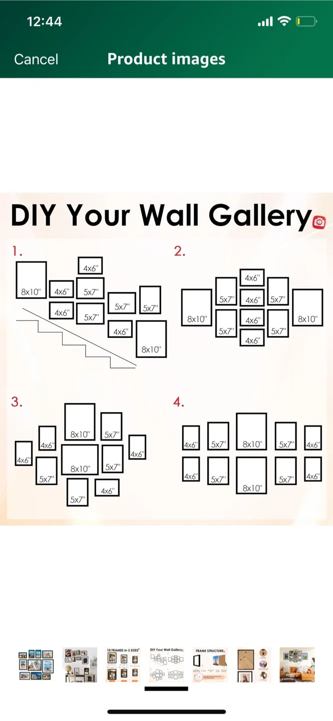 Multi-Pack Photo Frame Set of 10 image indicator(2)