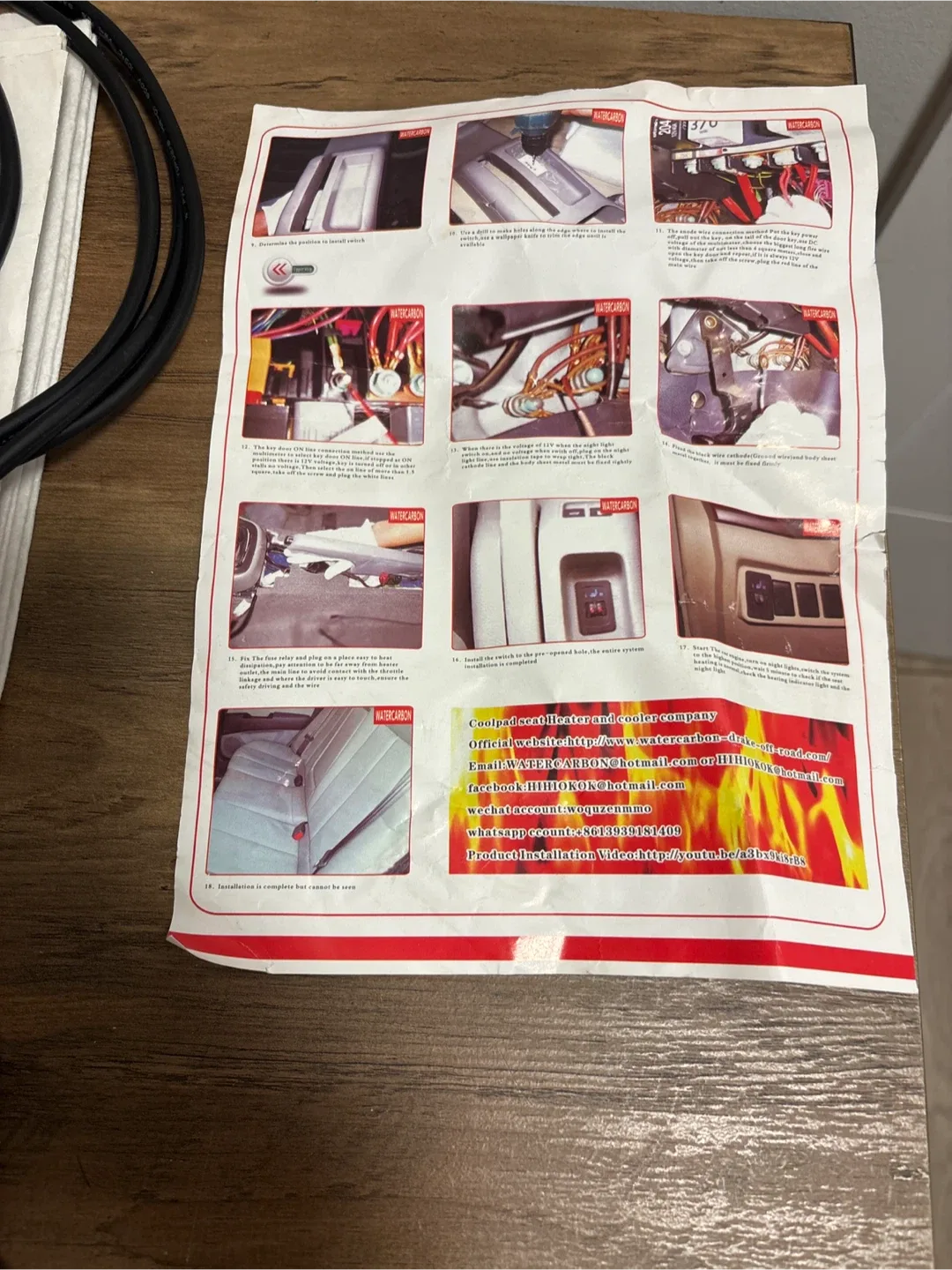 WATERCARBON Car Seat Heater Pad Kit image indicator(3)