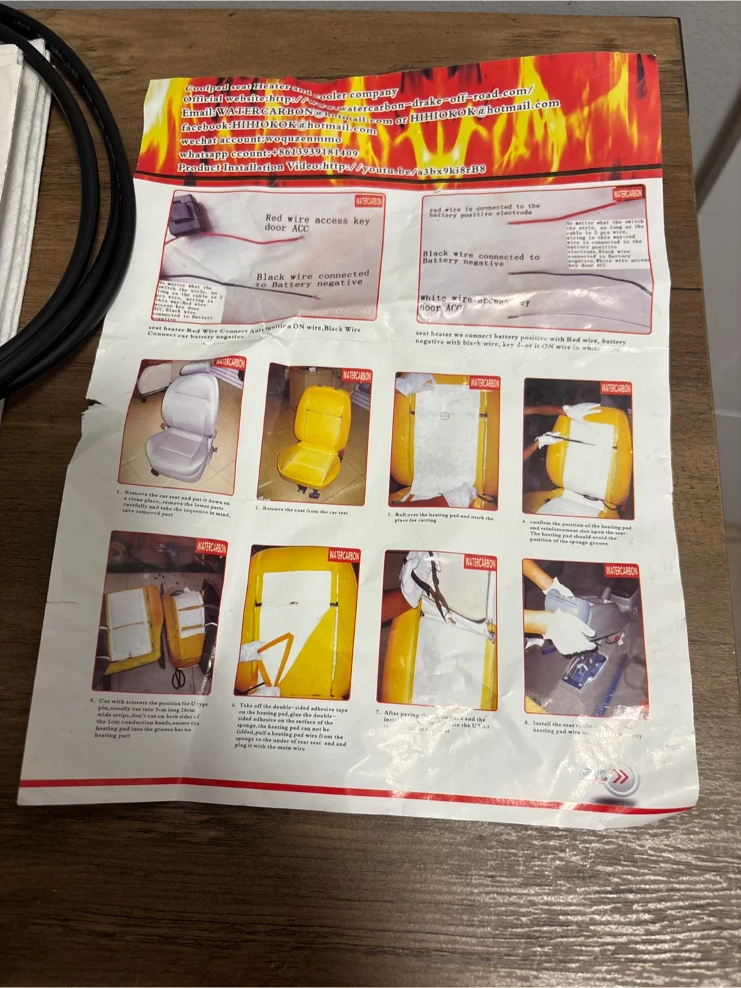 WATERCARBON Car Seat Heater Pad Kit image indicator(2)