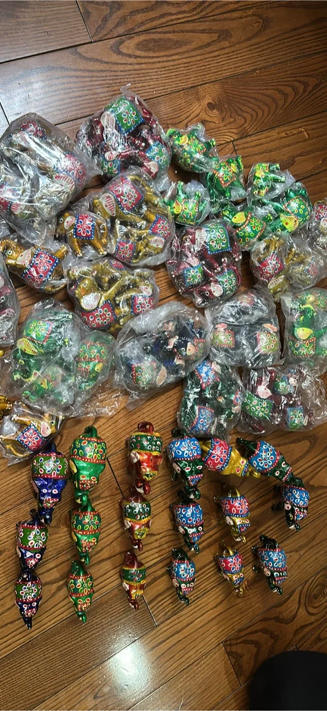 Hand Painted Decorative Elephant Figurines image indicator(7)