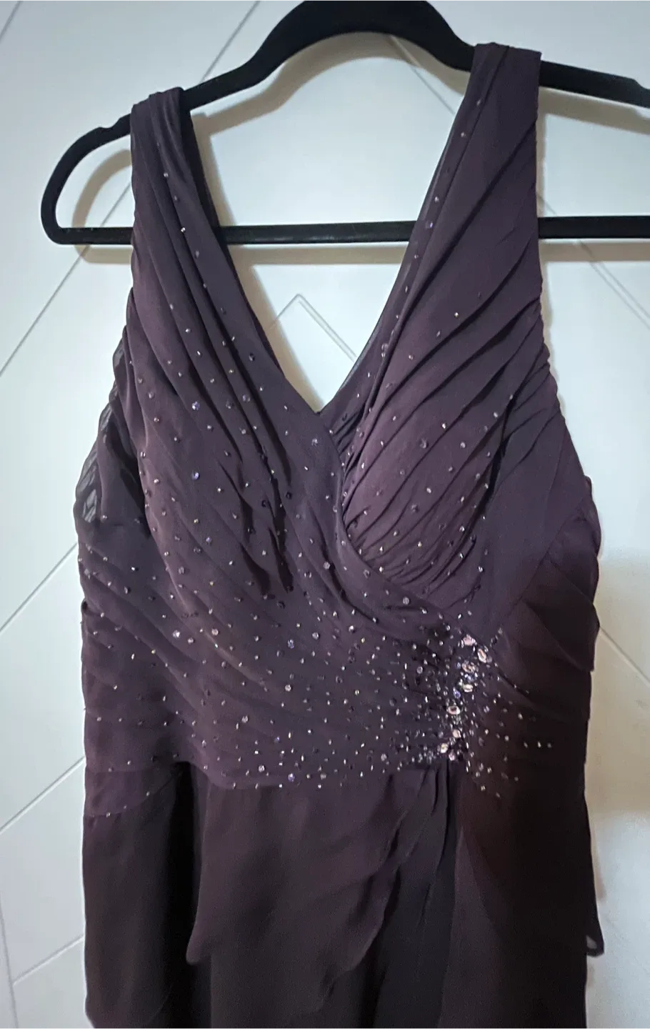 Beautiful Formal Dress with Shawl Size 8-10 image indicator(6)