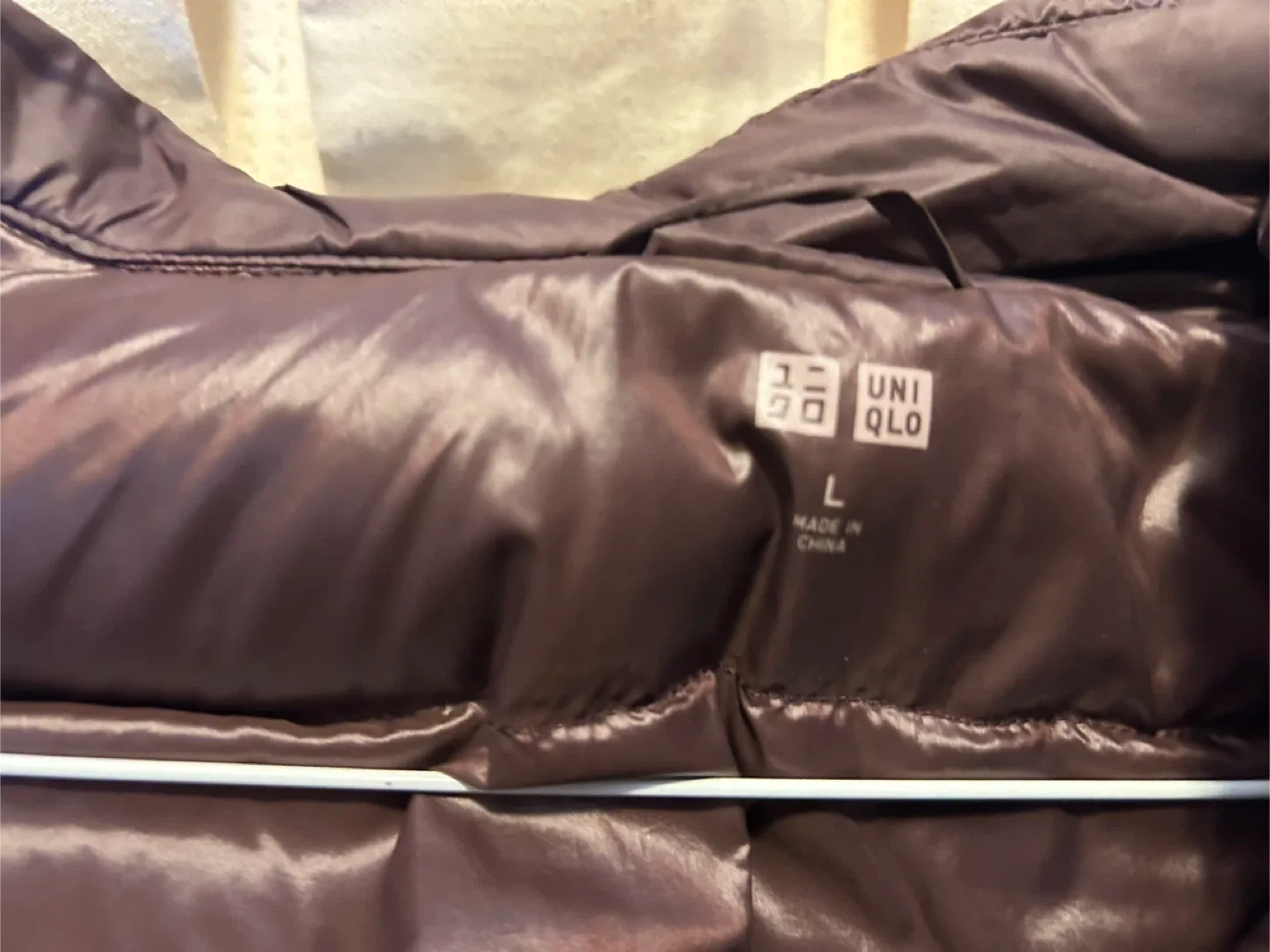 Uniqlo Brown Down Jacket - Size Large image indicator(2)