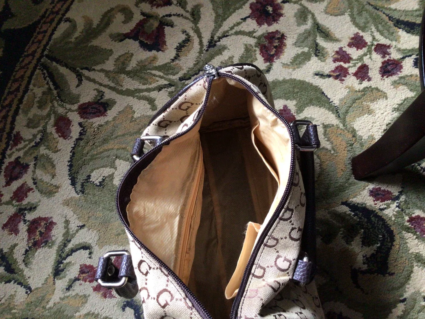 Beige 'G' Pattern Handbag