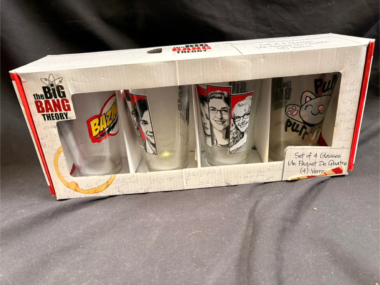 The Big Bang Theory Glasses - Set of 4