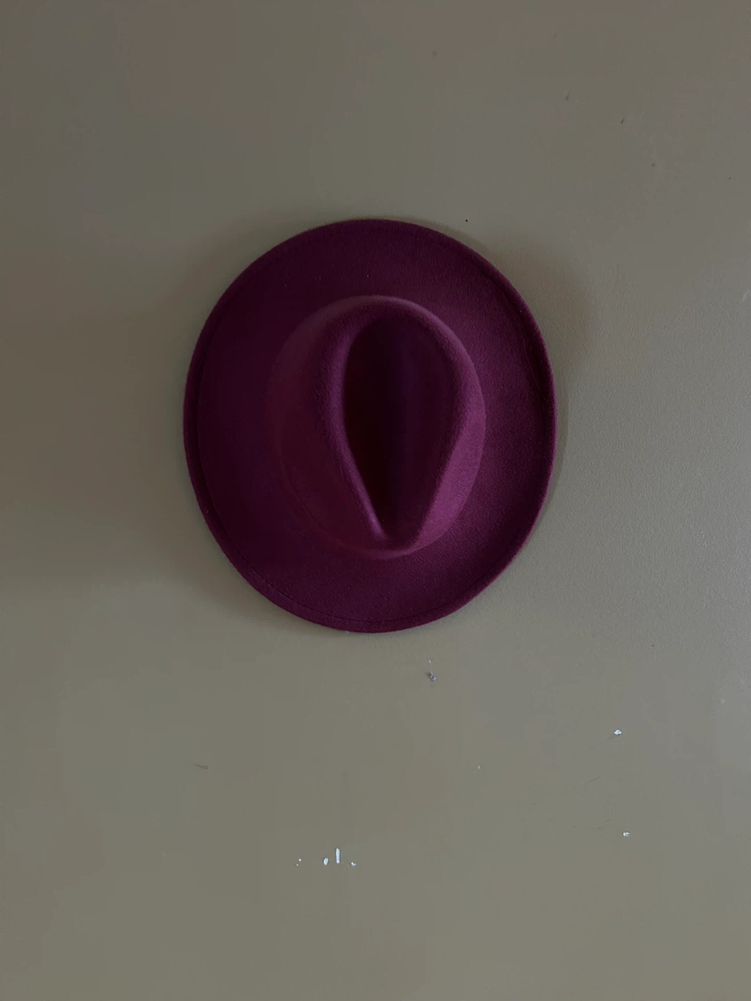Burgundy Fedora Hat $25.00