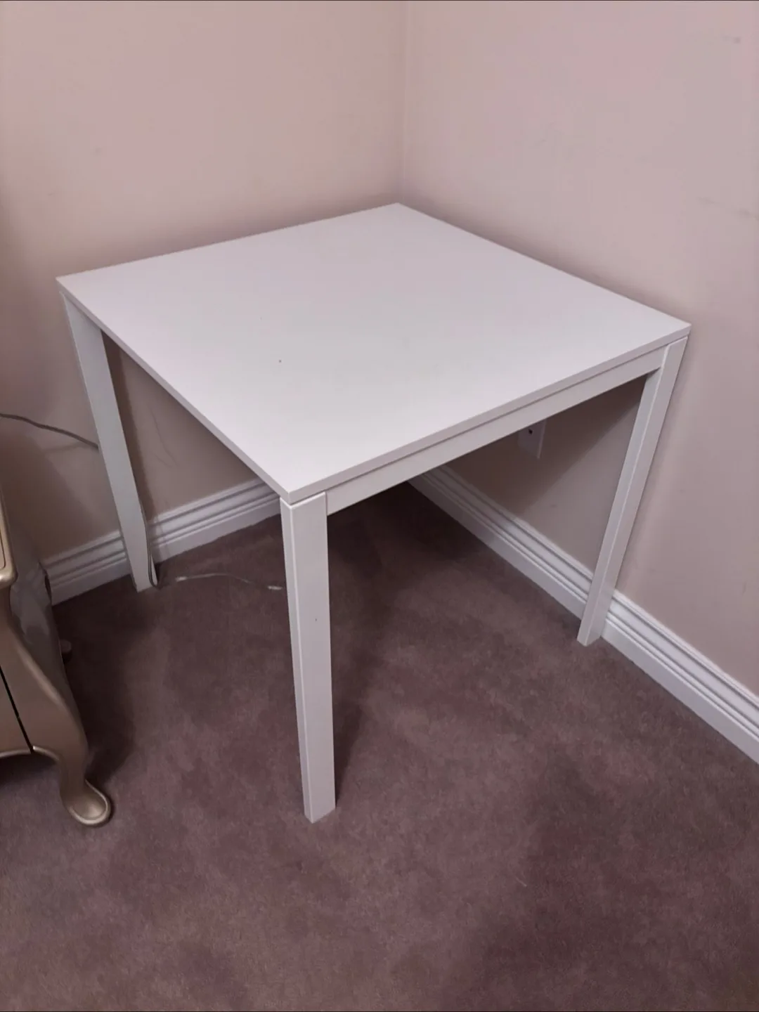 White Square Table