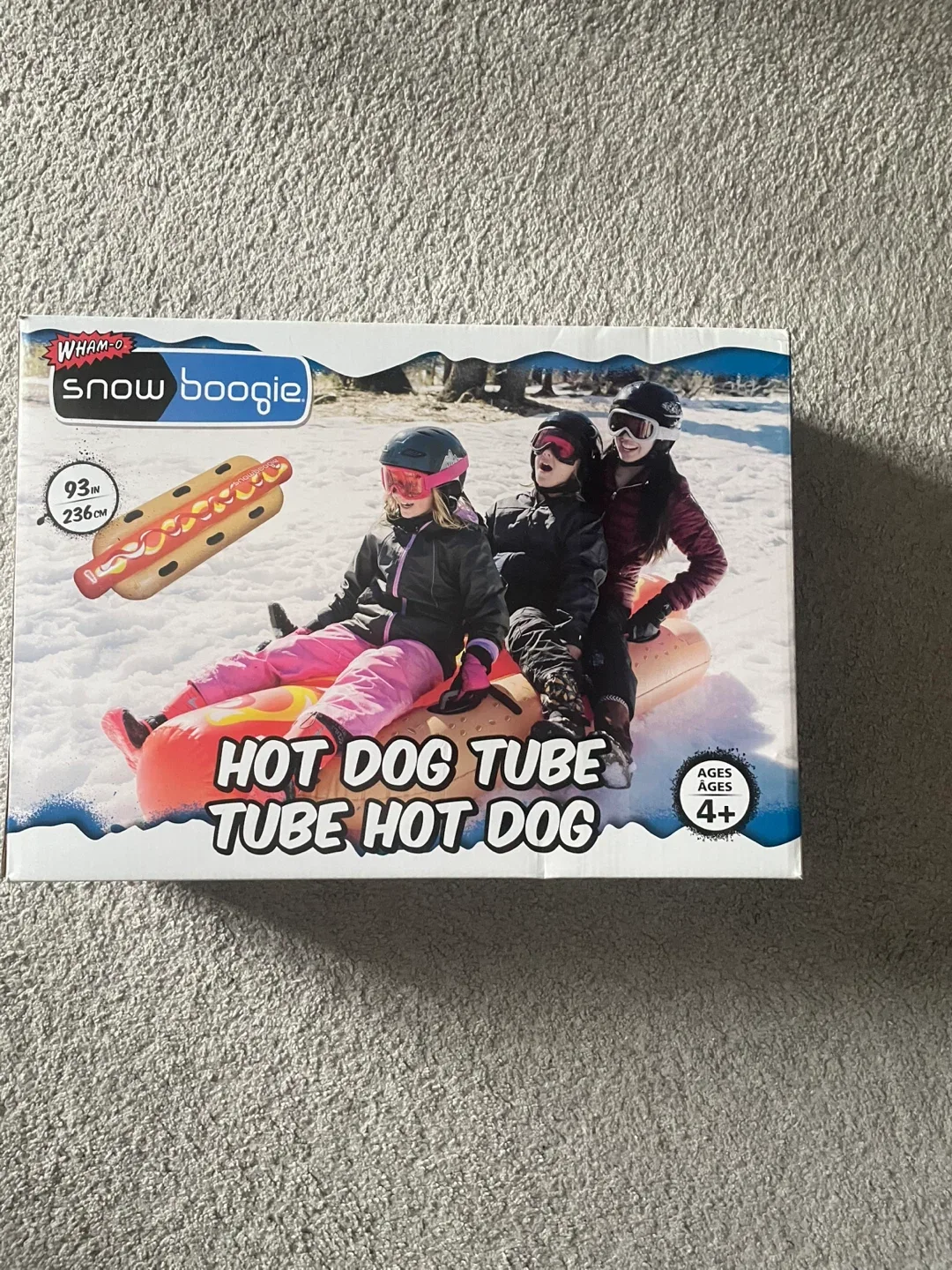 Wham-O Snow Boogie Hot Dog Tube - New in Box!