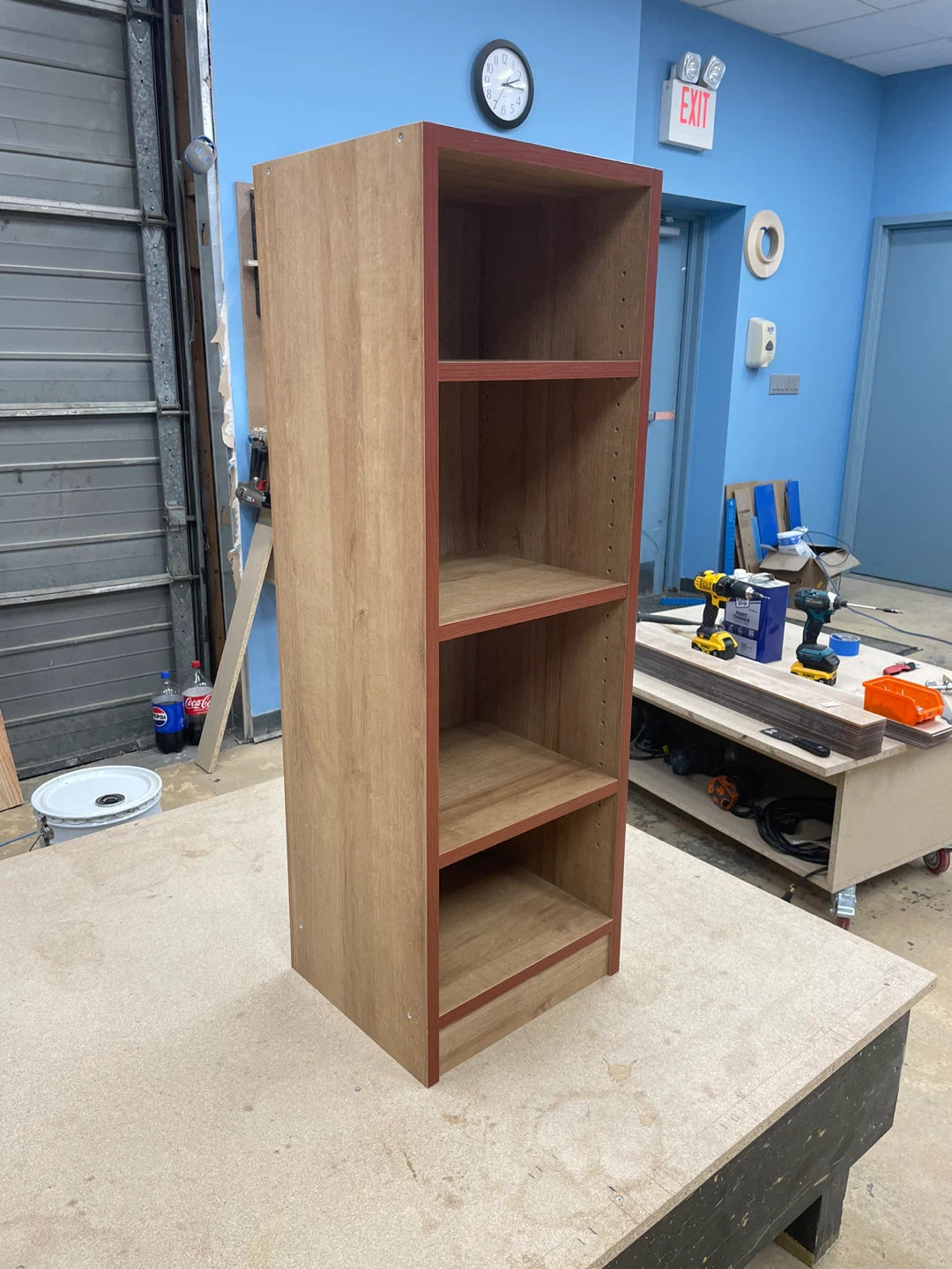 Wooden Bookcase with 4 Shelves - photo 4
