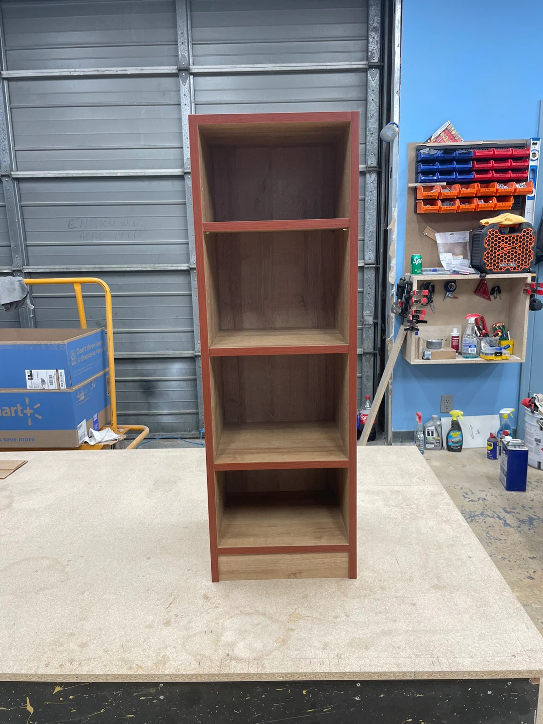Wooden Bookcase with 4 Shelves - photo 5