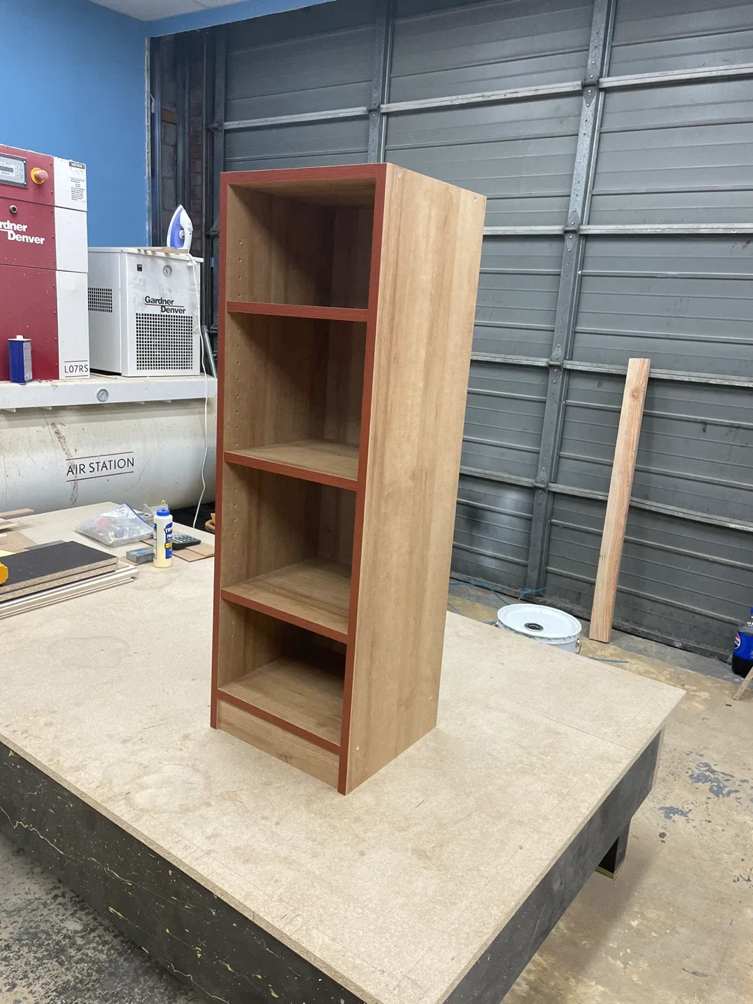 Wooden Bookcase with 4 Shelves