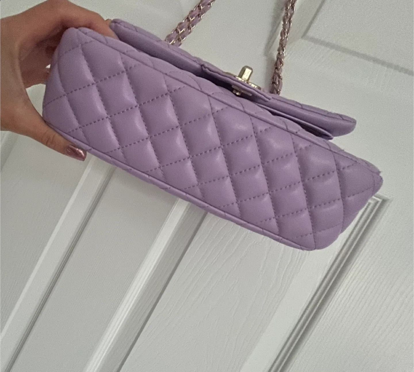 Chanel Quilted Handbag - Lavender image indicator(3)