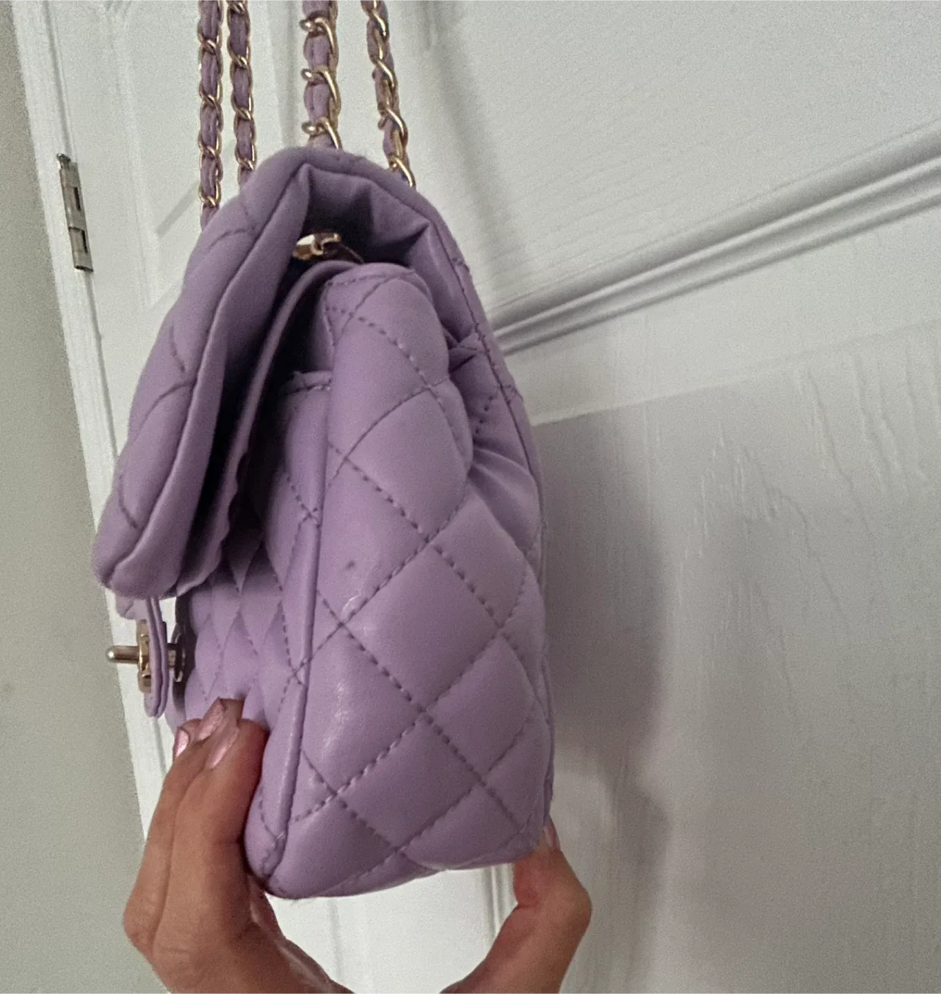 Chanel Quilted Handbag - Lavender image indicator(4)