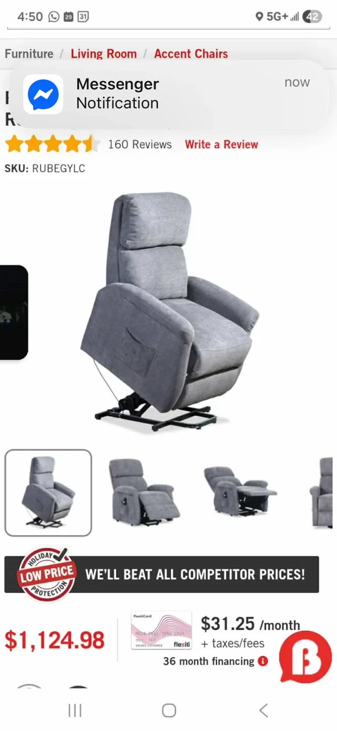 New Power Lift Chair