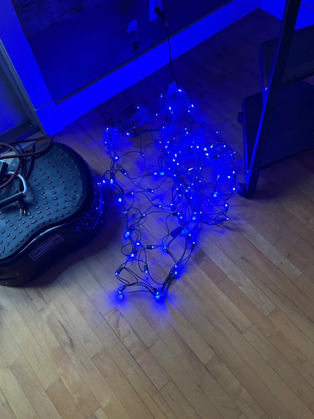 Blue String Lights