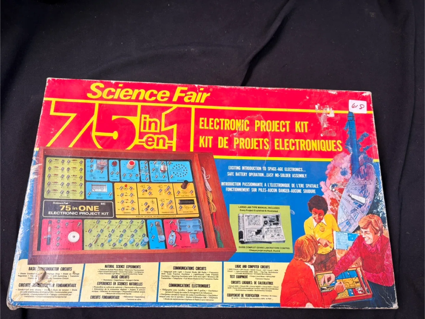 #cleanout Vintage Science Fair 75-in-1 Electronic Project Kit image indicator(3)