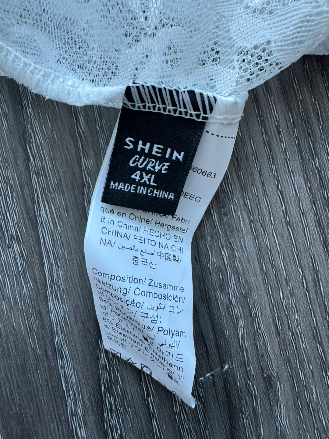 Shein Curve Lace Bodysuit 4XL & FRHY.UN Sports Bra XL - photo 4