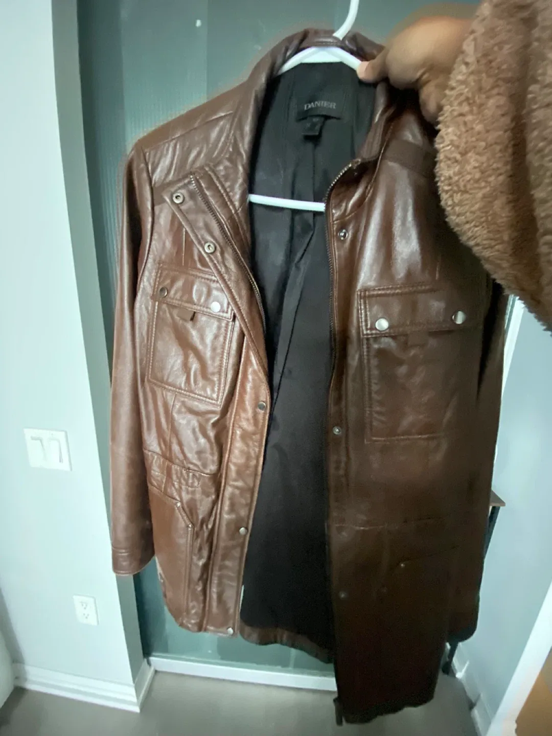 Danier Leather Jacket, Size S