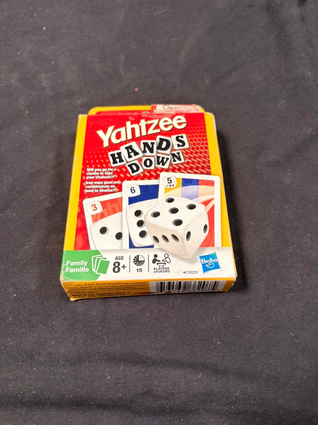 #clearout Yahtzee Hands Down Card Game